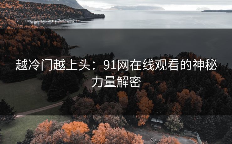 越冷门越上头：91网在线观看的神秘力量解密